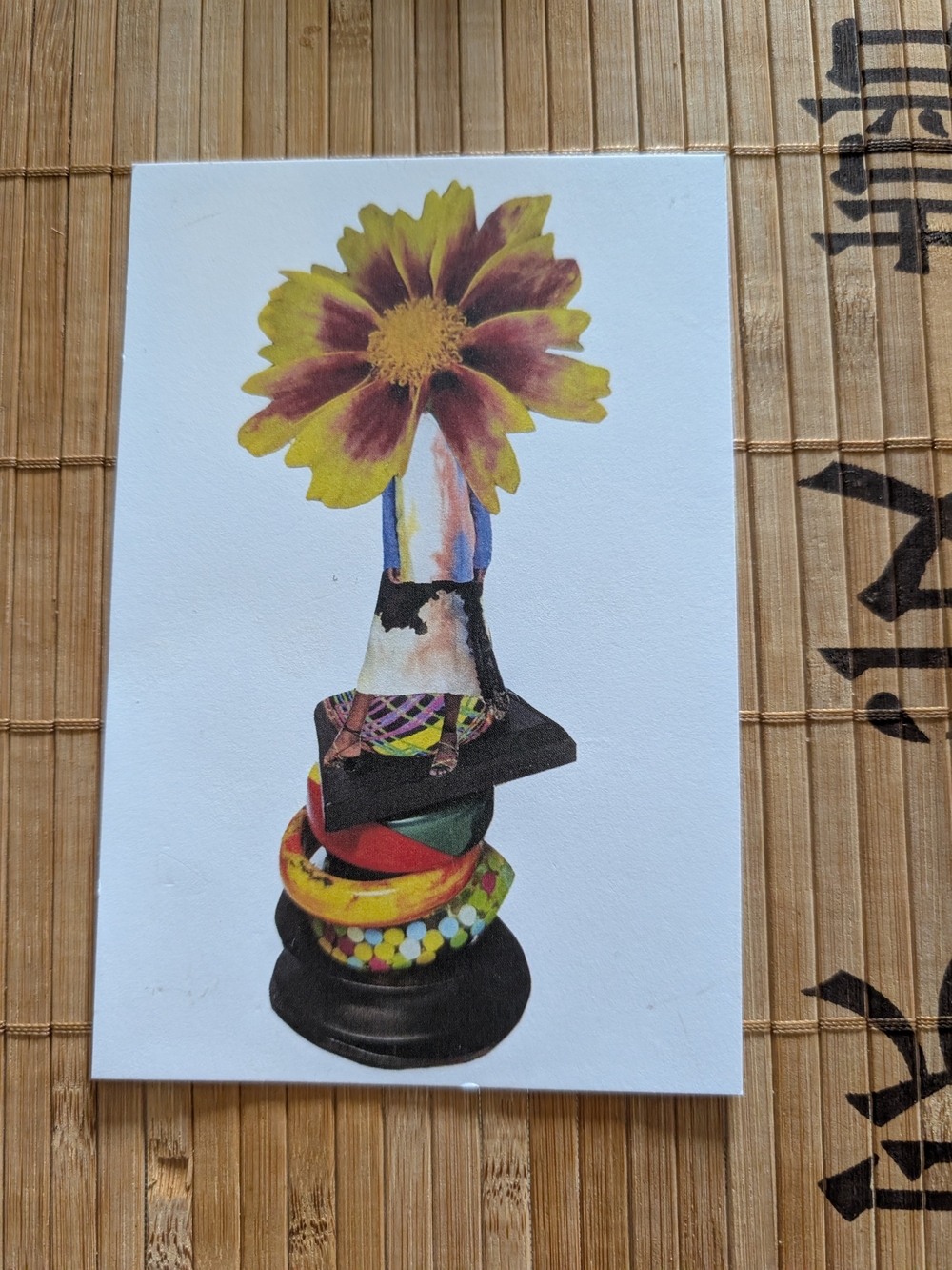 Unbranded Yellow & Purple Floral Contemporary Art Print